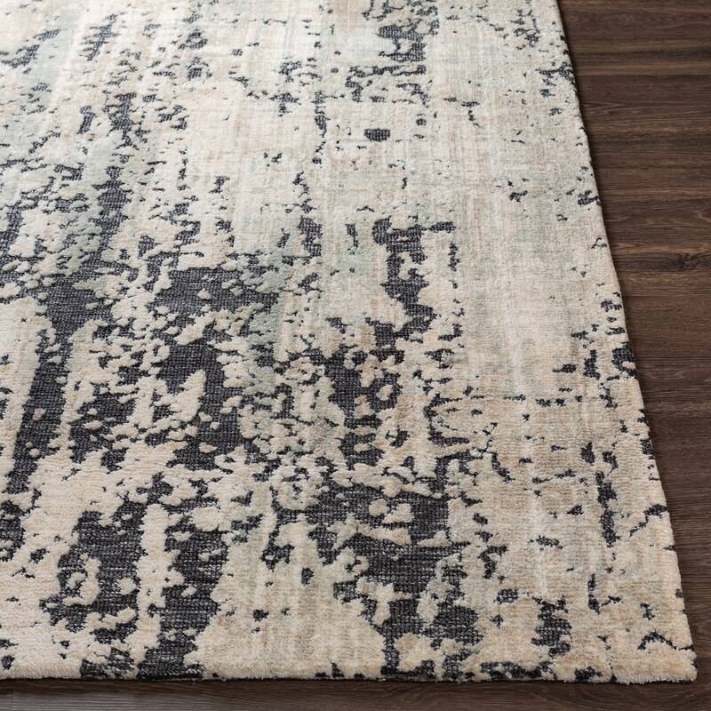 Janice Handmade Modern Abstract Area Rug