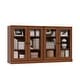 preview thumbnail 50 of 75, 100% Solid Wood Sideboard with Glass or Solid Wood Doors by Palace Imports - 64" x 35.75"