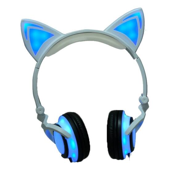 Shop Techcomm K8 Pointy Cat Ear Led Headphones With Glowing And