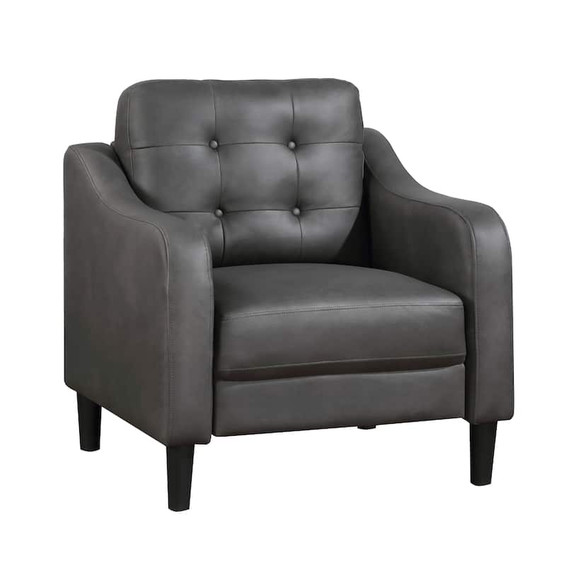 Reagan Polished Microfiber 3-Piece Living Room Sofa Set