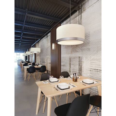 Carson Carrington Tidersrum 1-light Satin Nickel LED Pendant