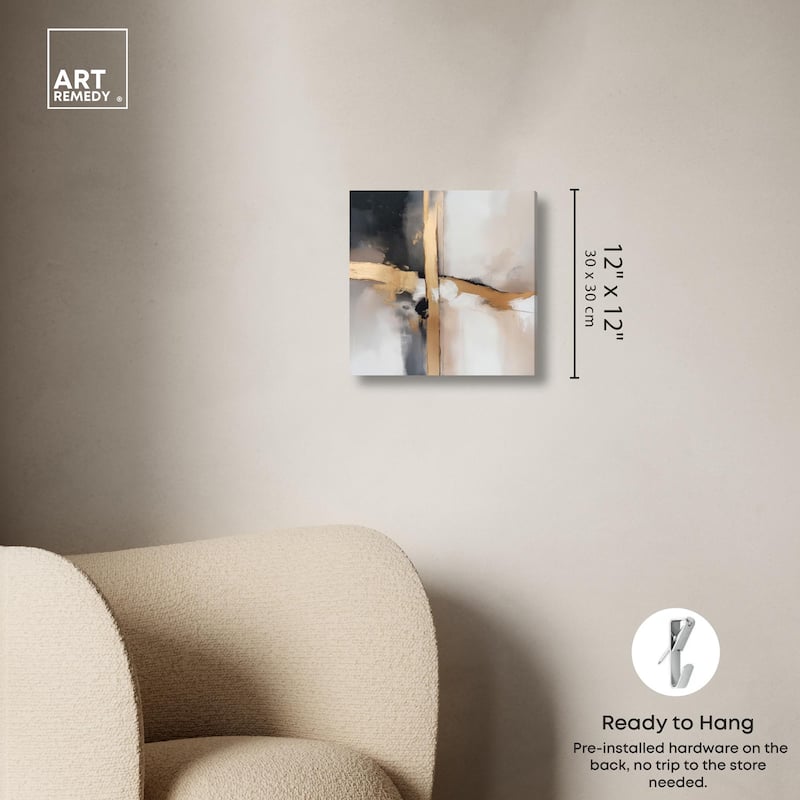 Gilded Rupture I Canvas by Art Remedy, Gallery Wrapped