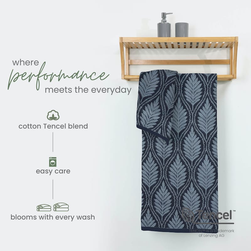 Martex Restore Fern Ogee Sage Bath Towel