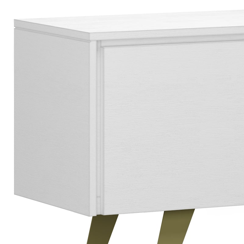 WYNDENHALL Mitchell WOOD Modern Industrial TV Media Stand For TVs