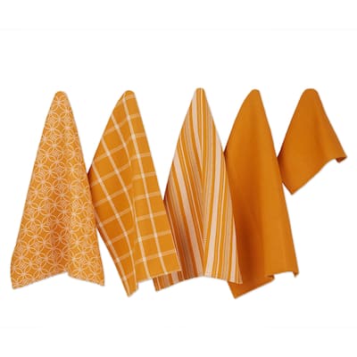 DII Assorted Kitchen Dishtowel & Dishcloths (Set of 5)