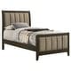 preview thumbnail 18 of 30, Wilkes 51-inch Upholstered Bed Dark Cocoa