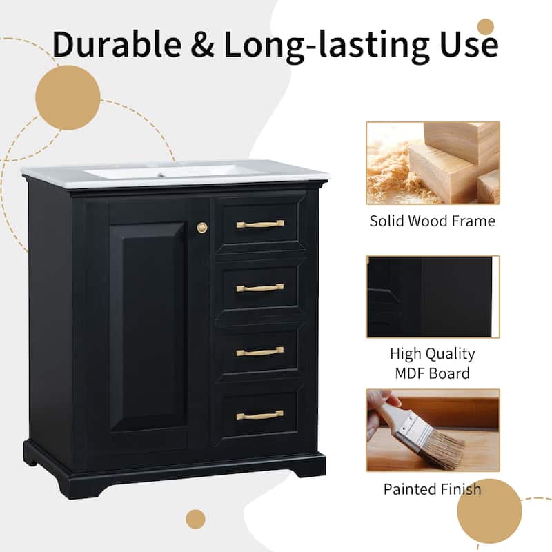 30" Bathroom Vanity with Sink