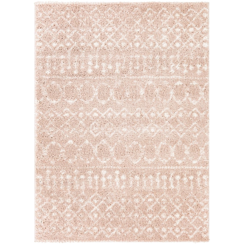 Livabliss Aliyah Shag Moroccan Tribal Area Rug