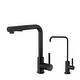 preview thumbnail 2 of 9, STYLISH Matte Black Single Handle Pull Down Kitchen Faucet with Cold Water Tap