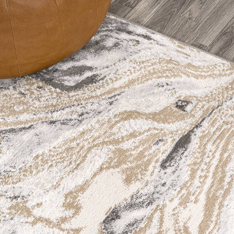 JONATHAN Y Batten Marbled Abstract Area Rug