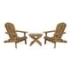 preview thumbnail 2 of 18, Malibu Outdoor 3-piece Acacia Wood Chat Set by Christopher Knight Home Natural