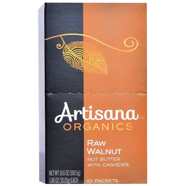 Artisana Organic Raw Walnut Butter - Squeeze Packs - 1.06 oz - Case of 10