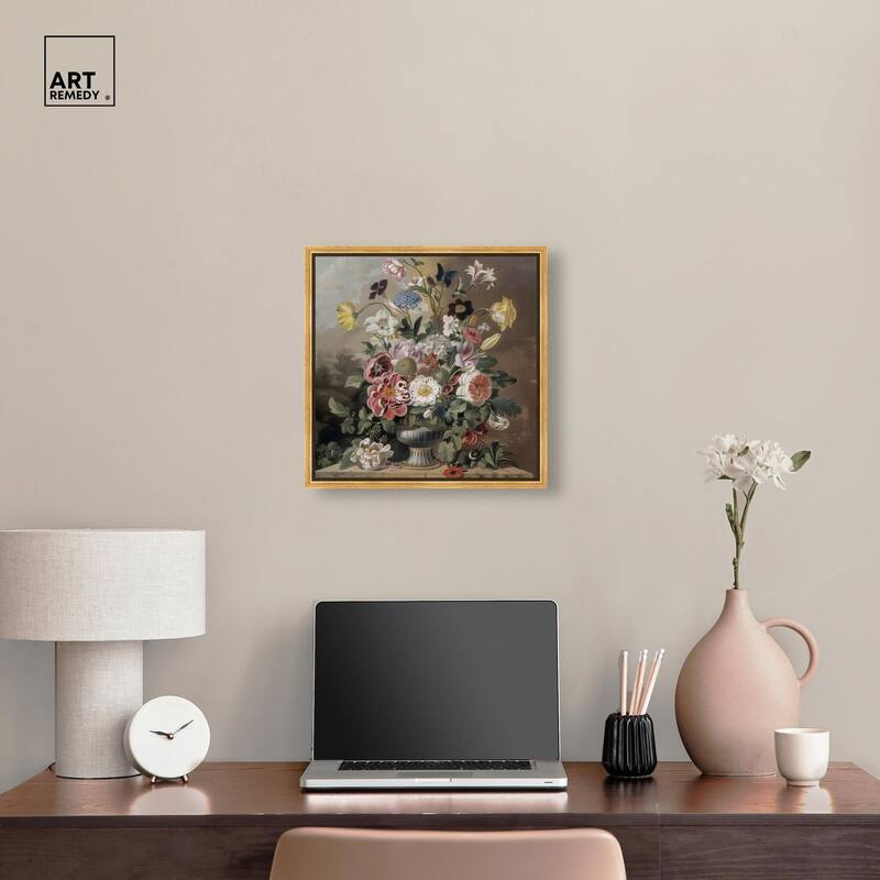 Classical Dream Vase Canvas by Art Remedy