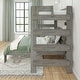 preview thumbnail 8 of 15, Max and Lily Farmhouse Twin over Full L Shaped Bunk Bed with Desk