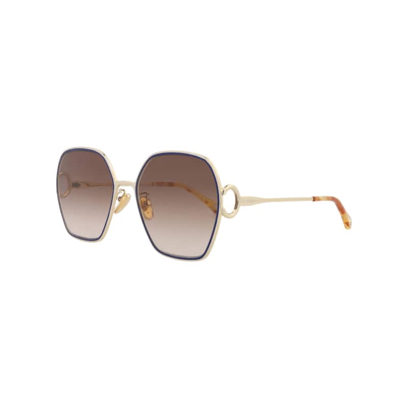 Chloé Round-Frame Metal Sunglasses