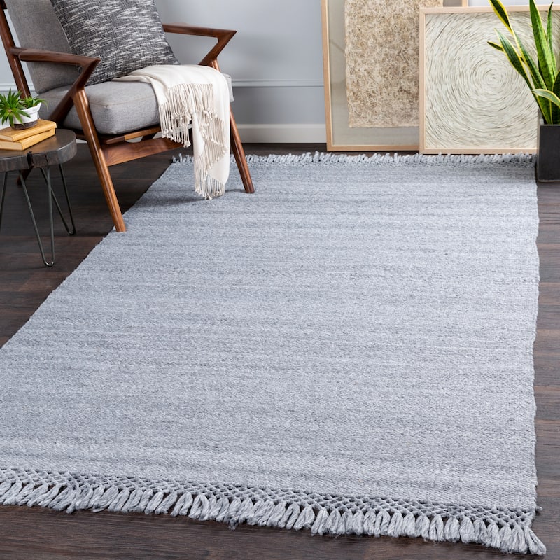 Surya Holt Handmade Indoor / Outdoor Farmhouse Area Rug - 5' x 7'6" - Charcoal