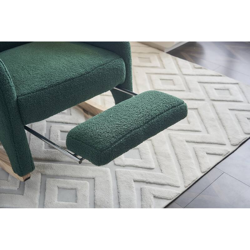 Accent Armchair Chair Rocking Chair With Adjustable Footrest