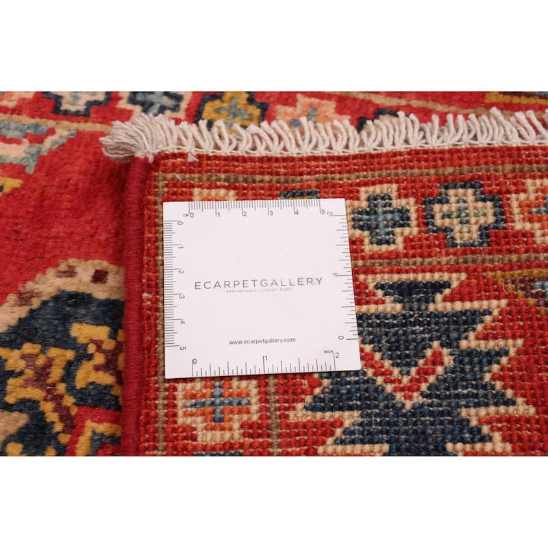 ECARPETGALLERY Hand-knotted Uzbek Ghazni Red Wool Rug - 2'8 x 6'5