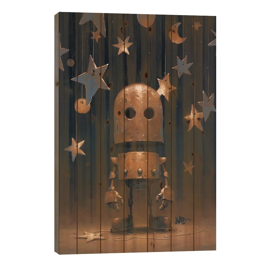 Ad Astra Print On Wood by Matt Dixon - Multi-Color