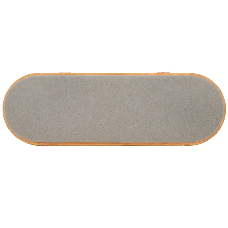 SAFAVIEH Couture Antjelina Grey Cane & Wood Storage Bench - 47" W x 15" D x 19" H - 47Wx15Dx19H
