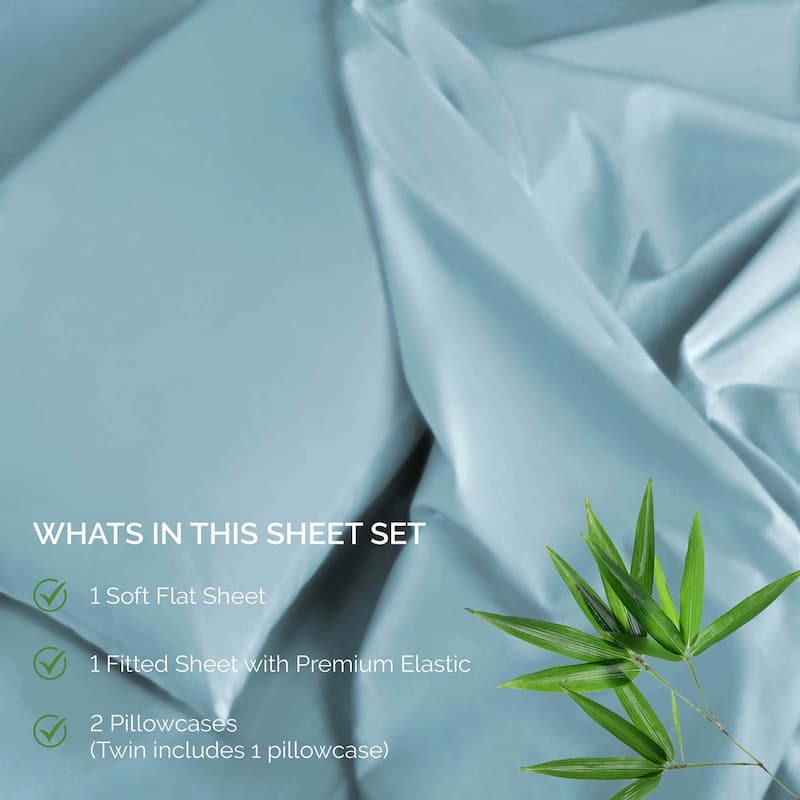 Superior Rayon from Bamboo 300 Thread Count Deep Pocket Sheet Set