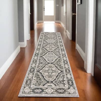 HomeRootsMedallion Traditional Runner Area Rug