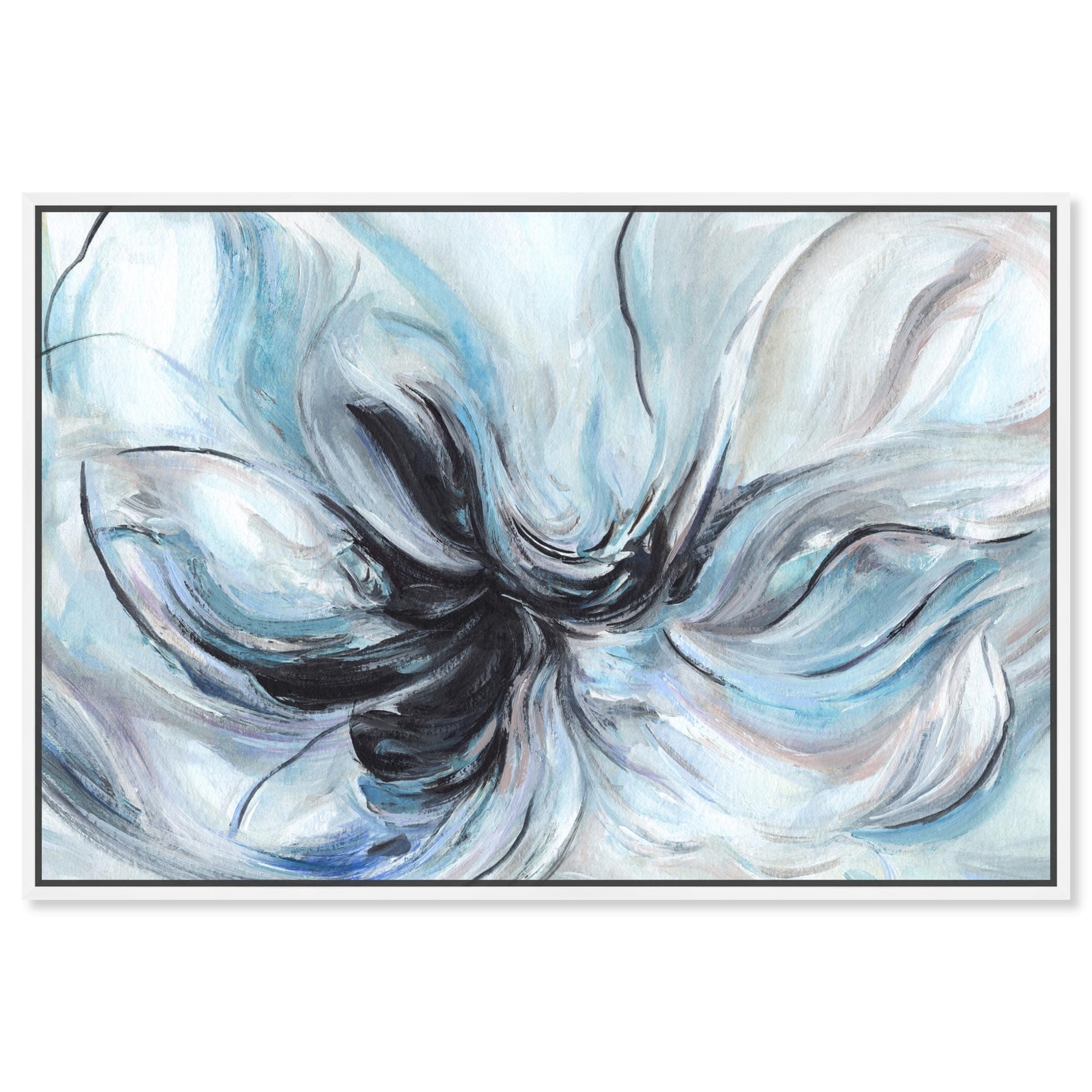 Soft Blues Canvas by Art Remedy