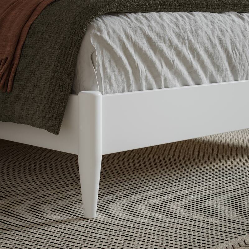 Orleans Solid Wood Low Profile Sleigh Platform Bed