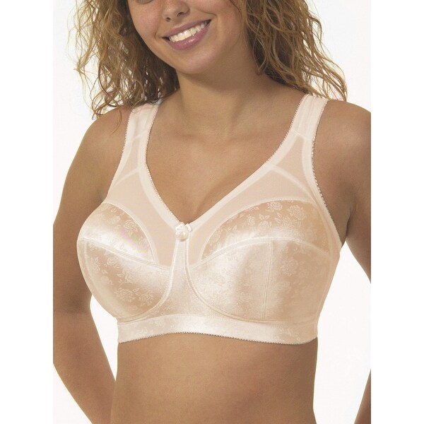 Cortland Intimates Women's Banded Full Figure Super Support Soft Cup Bra