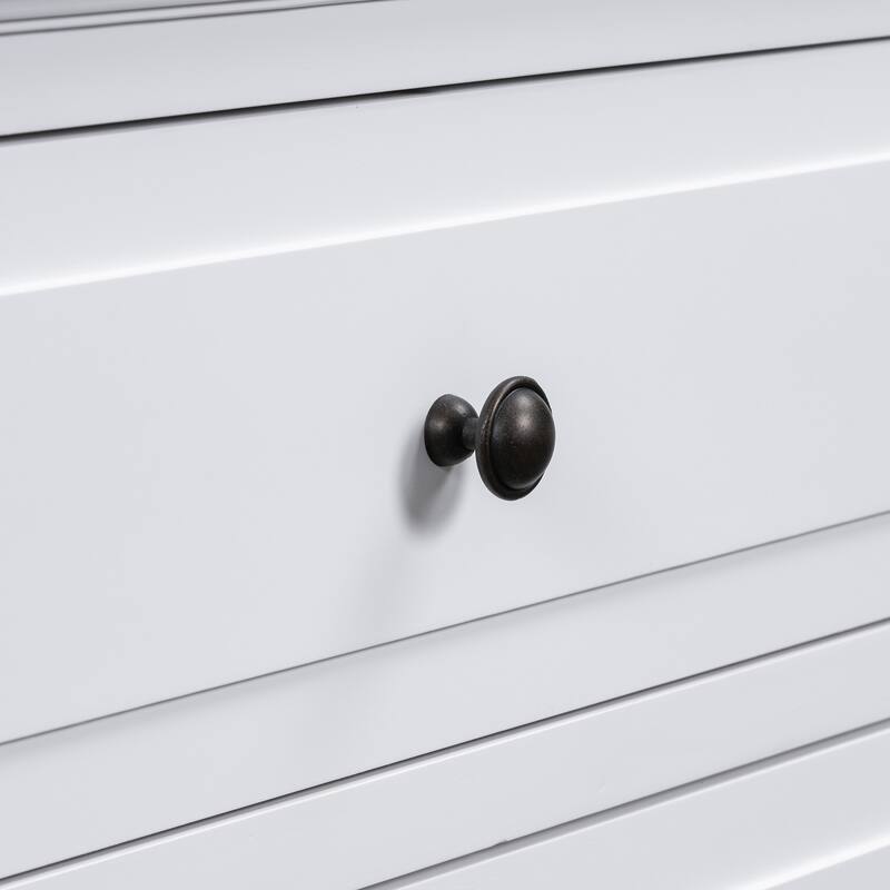 Contemporary 3-Drawer Nightstand - Bedside Cabinet Offers Ample Storage for Personal Items