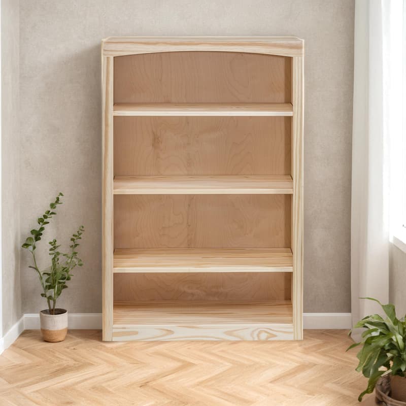 Arch+Haven Solid Wood Bookcase 30 x 48 - Unfinished