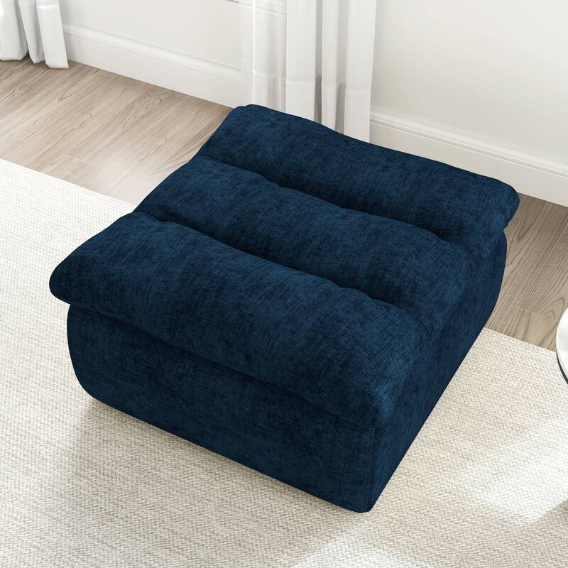Lazy Floor Sofa,Modern armless and backless sofa chair,Comfy Accent Bean Bag Couch,suitable for living room bedroom office
