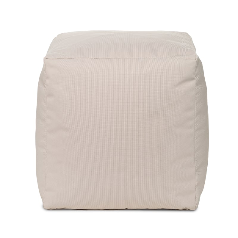 Gouchee Home Cube Soleil Outdoor/Indoor Ottoman - Beige