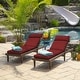 preview thumbnail 19 of 86, Arden Selections Leala Texture Outdoor Chaise Lounge Cushion