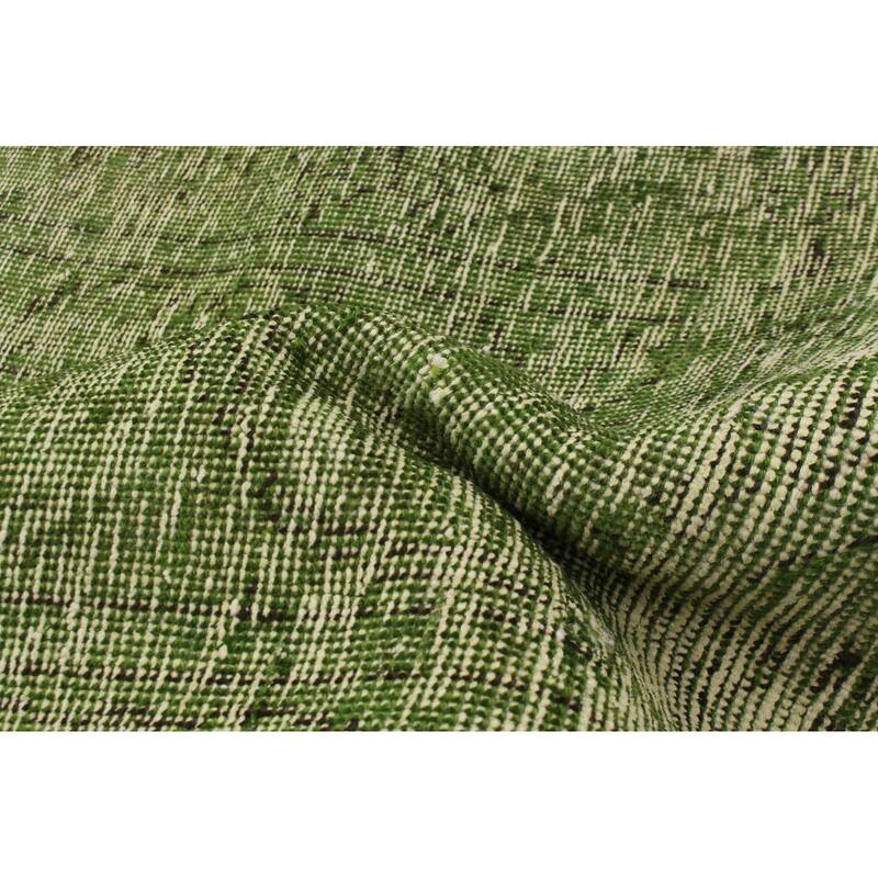 ECARPETGALLERY Hand-knotted Color Transition Lime Green Wool Rug - 10'1 x 12'1