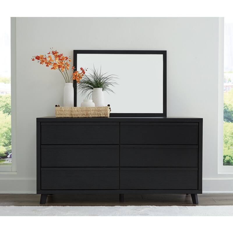 Signature Design by Ashley Danziar Black Dresser and Mirror