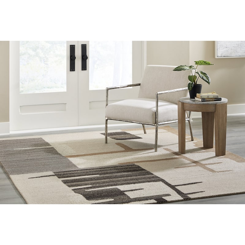Signature Design by Ashley Kencher Beige/Brown Rug