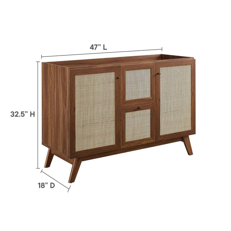 Soma 48" Single or Double Sink Compatible Bathroom Vanity Cabinet (Sink Basin Not Included)