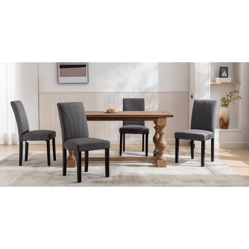 VECELO Upholstered Dining Chairs Set of 2 Parson Classic Upholstered Dining Chair,Modern 37" Parson Chairs