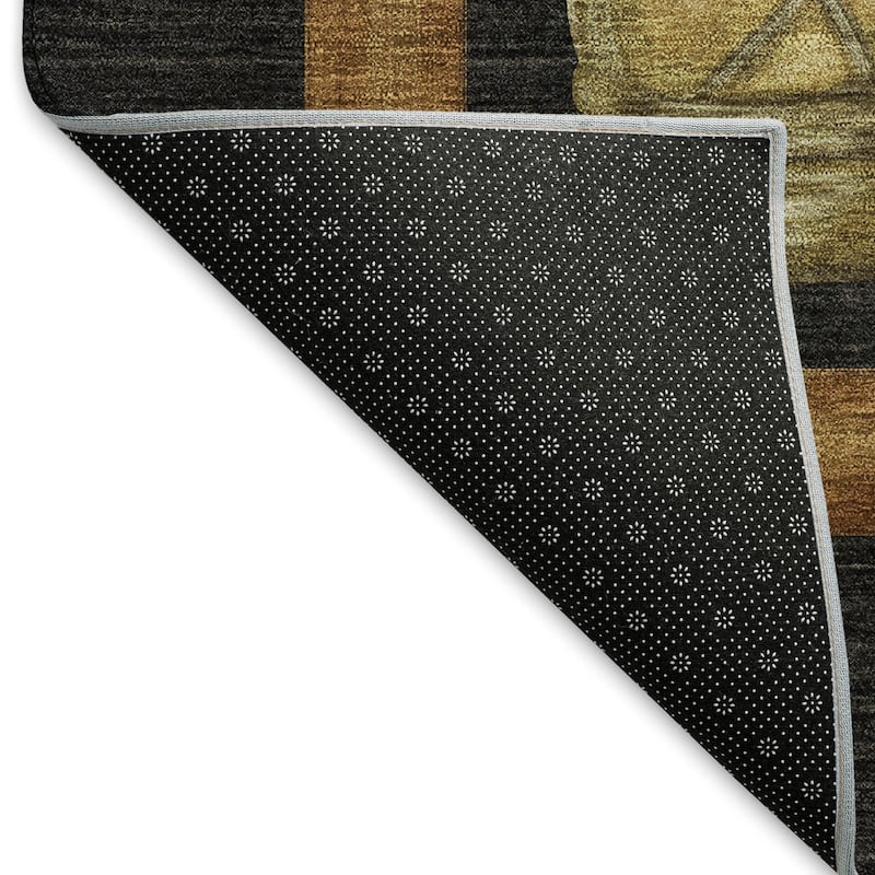 Premium Washable Super Soft Fish Canoe Lodge Mayfield Rug