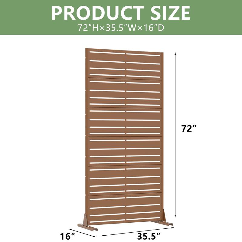 Outdoor Privacy Screen Metal Privacy Screen Panel Free Standing
