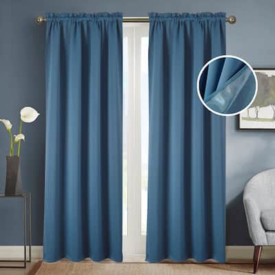 Twilight Room Darkening Rod Pocket Window Curtain 84"