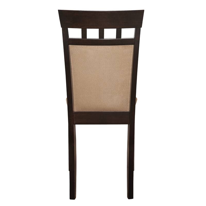 Alencon Beige Upholstered Wood Dining Chairs (Set of 2)