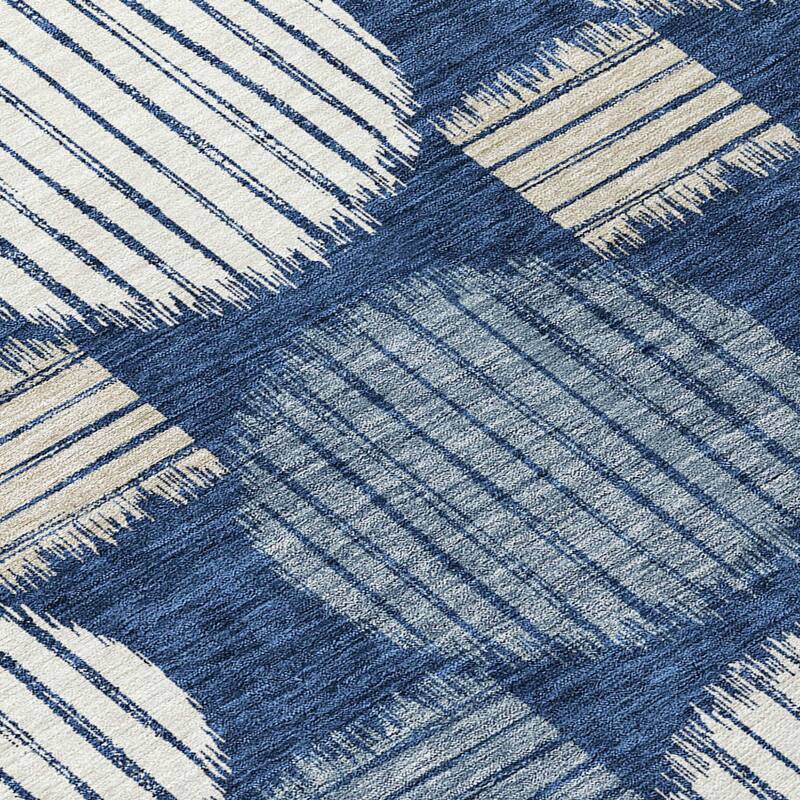HomeRoots Geometric Transitional Rectangle Outdoor Rug