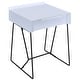 preview thumbnail 10 of 16, Omer Modern 18-inch Metal 1-Drawer Side Table by Furniture of America