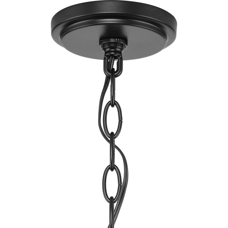 Gilliam Collection Nine-Light Matte Black New Traditional Chandelier - 35.5 in x 35.5 in x 26.5 in