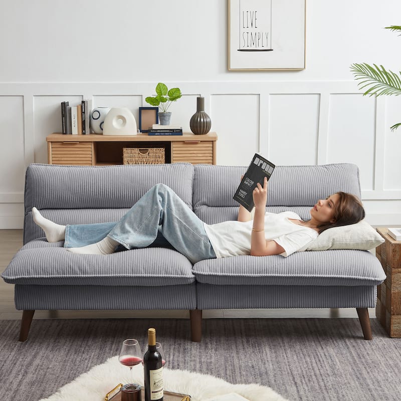 72.4" Armless Futon Sofa Bed
