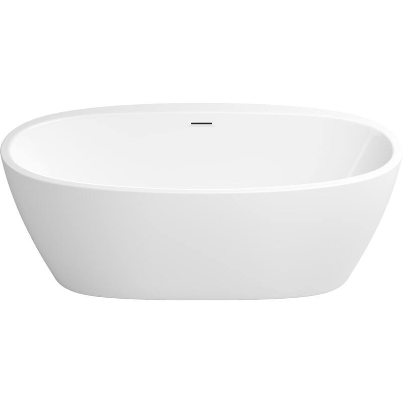 PROFLO Cornwall 67" Free Standing Acrylic Soaking Tub with Center