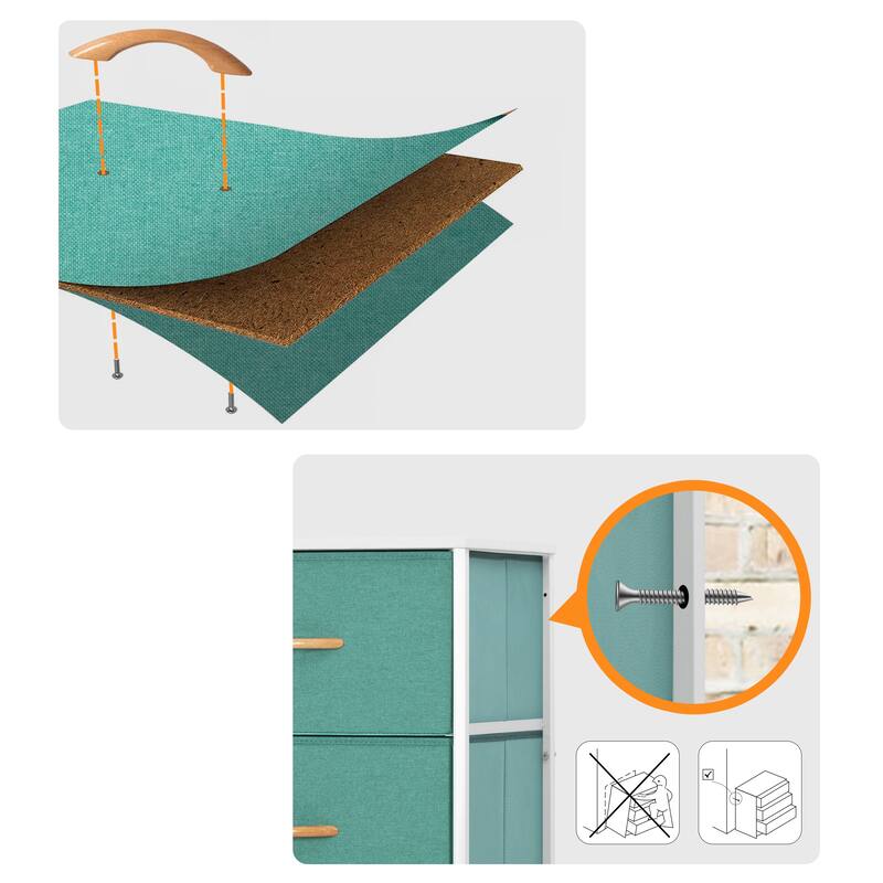 Pellebant 5 Drawers Vertical Storage Tower Organizer