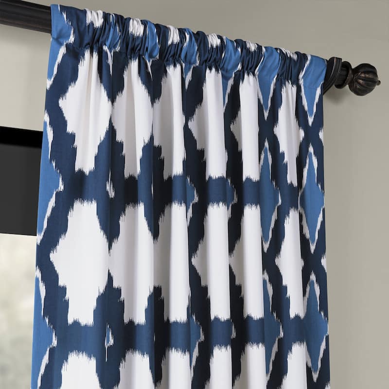 Exclusive Fabrics Sorong Printed Cotton Single Curtain (1 Panel)